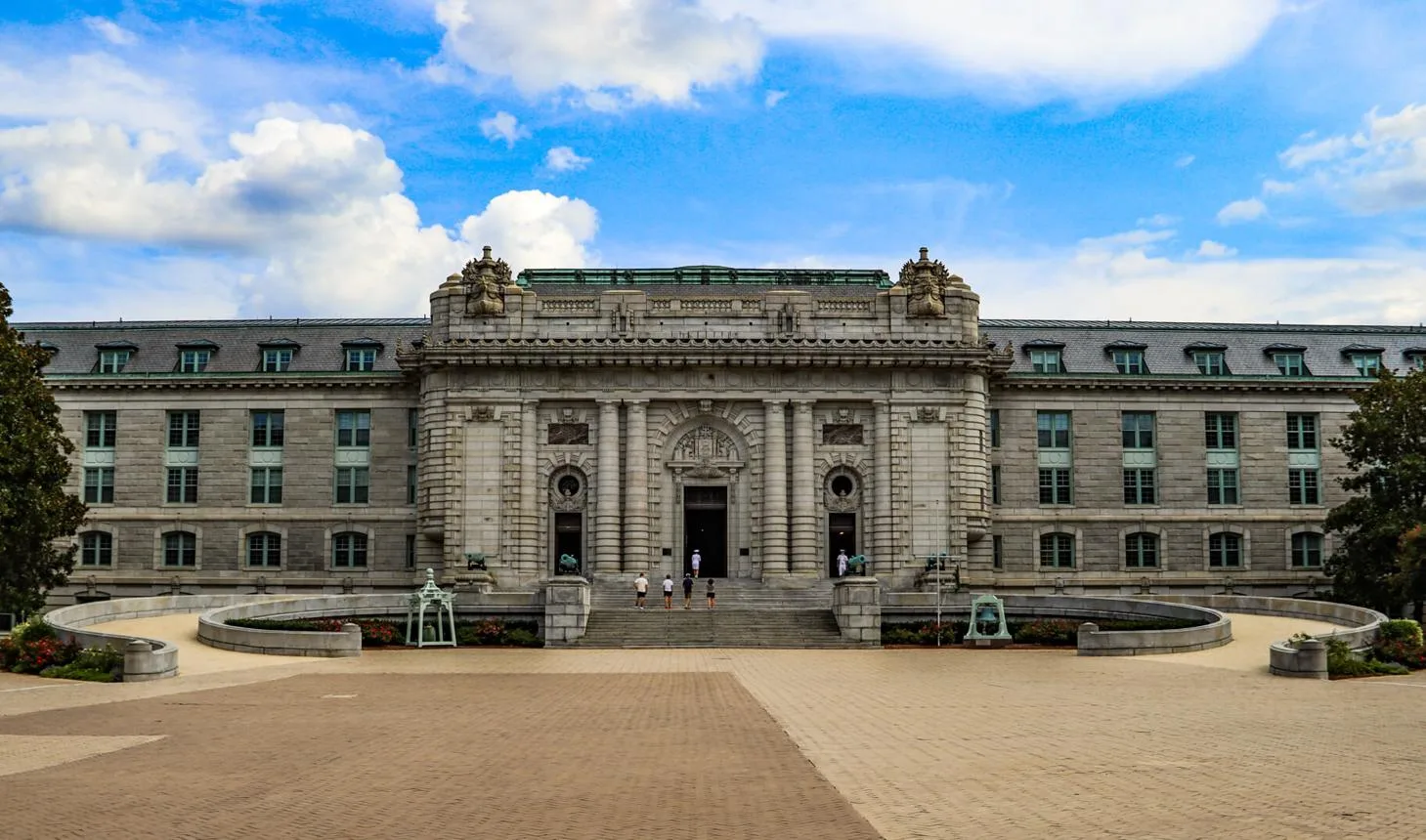 Bancroft Hall at the United States Naval Academy in Annapolis Maryland